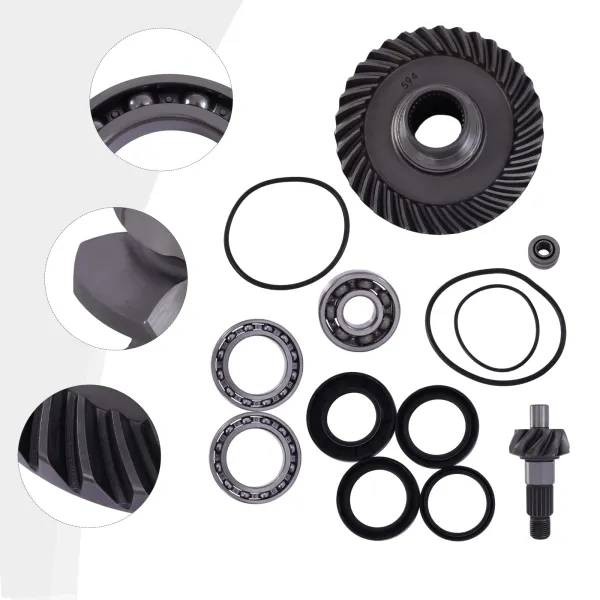 For 1988-2000 Honda TRX300FW 4x4 Fourtrax Rear Differential Ring Pinion Gear Bearing Kit USA Stock