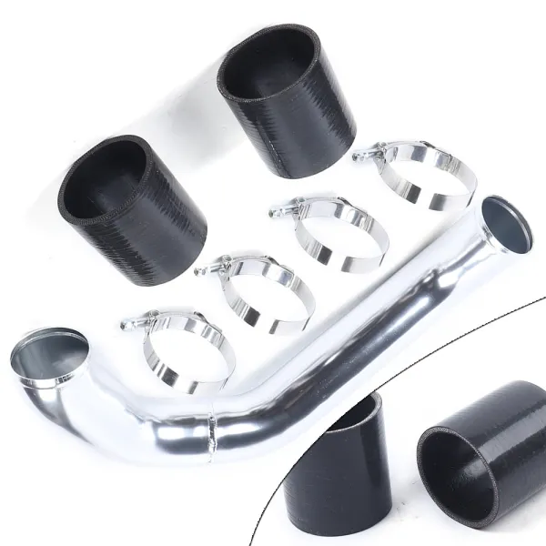 NEW Aluminum Cold Side Intercooler Pipe & Boot Clamp Kit For 2008-2010 Ford 6.4L Powerstroke Diesel