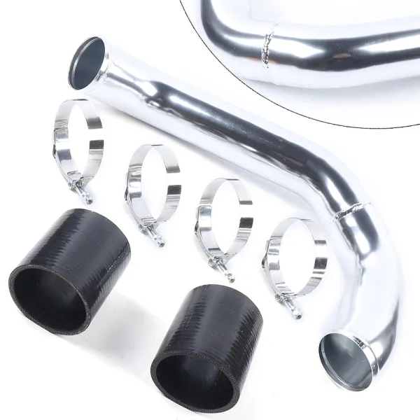 NEW Aluminum Cold Side Intercooler Pipe & Boot Clamp Kit For 2008-2010 Ford 6.4L Powerstroke Diesel