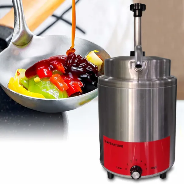 110V 550W Sauce Pump - Electric Countertop Nacho Cheese Sauce Warmer Pump Dispenser 3.5 Qt. 110V 550W Sauce Pump - Electric Countertop Nacho Cheese Sauce Warmer Pump Dispenser 3.5 Qt.