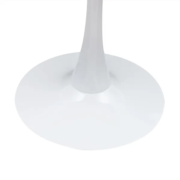 32'' Round Dining Table w/Pedestal Base for 2 or 4 Person, Sturdy Table for Home Cafe, Negotiation Table, Milk Tea Shop Table,White