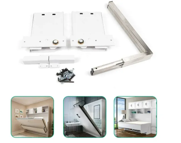 DIY Murphy Bed Hardware Kit-Wall Bed Mechanism Hardware Kit for Horizontal Wall DIY Murphy Bed Hardware Kit-Wall Bed Mechanism Hardware Kit for Horizontal Wall