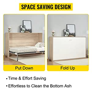 DIY Murphy Bed Hardware Kit-Wall Bed Mechanism Hardware Kit for Horizontal Wall