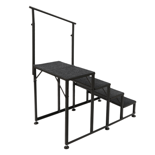4 Steps Handrail Hand Rail Stair RV Exterior Steps Trailer Camper Step Ladder 4 Steps Handrail Hand Rail Stair RV Exterior Steps Trailer Camper Step Ladder