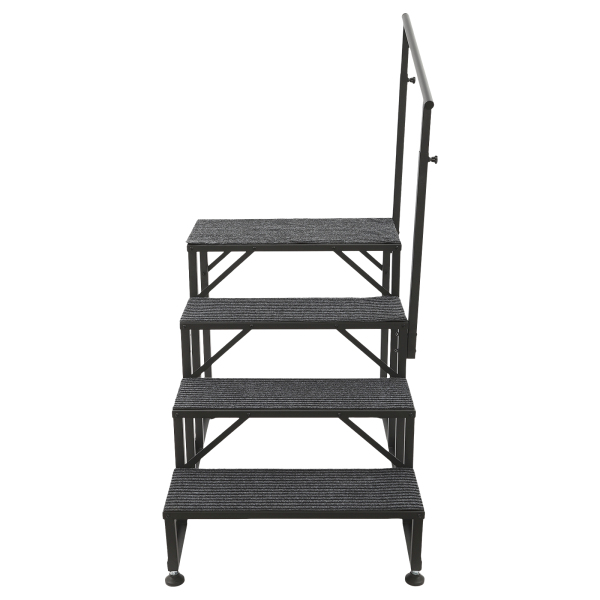 4 Steps Handrail Hand Rail Stair RV Exterior Steps Trailer Camper Step Ladder