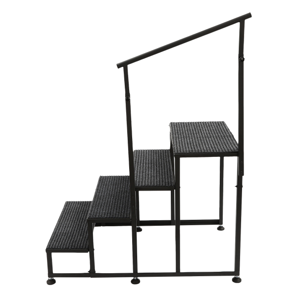 4 Steps Handrail Hand Rail Stair RV Exterior Steps Trailer Camper Step Ladder